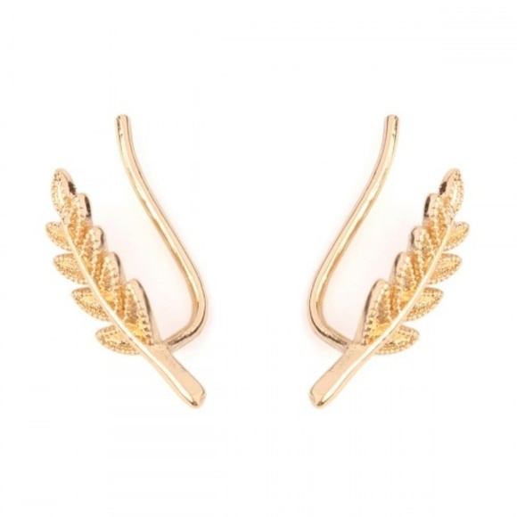 Leaf Crawler Earrings - Picture 2 of 2